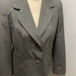 Ann Taylor Fully Lined Gray Jacket Size 10P